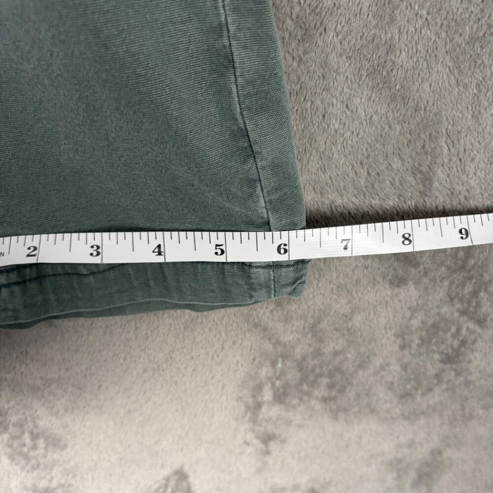 American Eagle Stretch Cargo Pants Women’s 0 Green Utility Y2K Cotton Blend - Picture 6 of 7